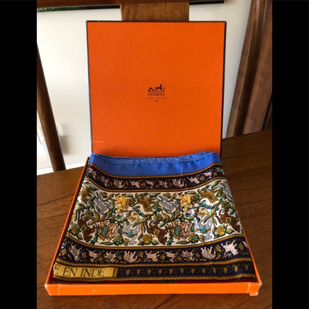 SOLD! More to come! Hermès silk scarf. Paris